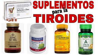 SUPLEMENTOS para CURAR la TIROIDES de forma 100% NATURAL✅HIPOTIROIDISMO HIPERTIROIDISMO