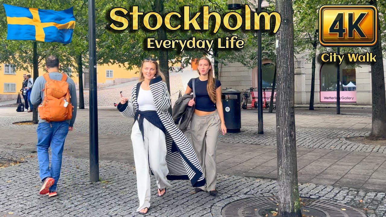 🇸🇪 Sweden: Stockholm in 4K – Friday Walk in the City’s Heart