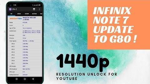 Infinix note 7 Top New features | Update to G80 Bug ! plus Youtube 1440p Resolution Unlocked