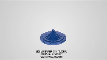 Tutorial -  Lego movie style water C4D/X-particles