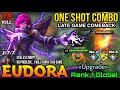 One Shot K.O Combo! Hard Carry Eudora VS Supreme No.5 Cyclops - Top 1 Global Eudora «Upgrade» - MLBB