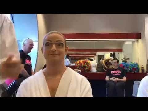 Time lapse of Ian being made up as Bernadette | Priscilla Queen of the Desert - Nov 2018