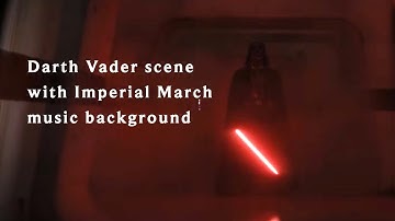 Darth Vader Hallway Fight Scene with Imperial March music background | Rogue One: A Star Wars Story