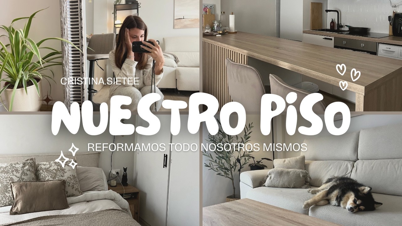 TOUR por mi nuevo apartamento MINIMALISTA 🌿✨ REFORMAMOS todo nosotros