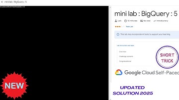 mini lab : BigQuery : 5 || 2025 || #qwiklabs #qwiklabsarcade2025