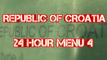 Republic of Croatia 24 HR Ration Menu 4