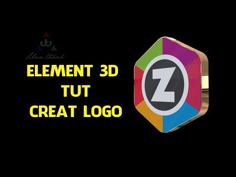 Làm logo 3d xoay dùng Element 3d V2