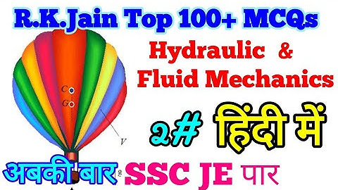 R.K.Jain MCQs Hydraulic & Fluid Mechanics Part 2