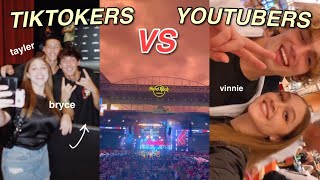 TIKTOKERS VS YOUTUBERS VLOG! weigh in, full boxing event, and more