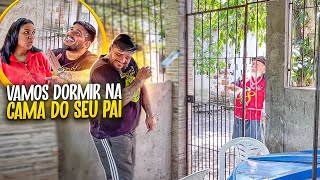 MANETIKIN E IZALICK VÃO DORMIR NA CAMA DO VOVÔ LUIZ DO SOM | MANETIKIN