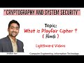 Master Playfair Cipher: Essential Cryptography Tips & Notes 📚 | Sridhar Iyer (Hindi)
