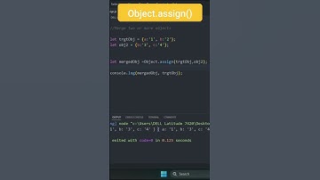 Object assign Javascript | How to merge two Objects in Javascript