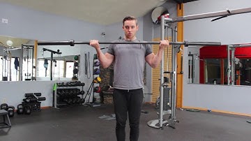 Barbell Wide Grip Curl
