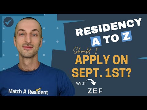 Should I apply to ERAS residency programs on September 1st? (2021)