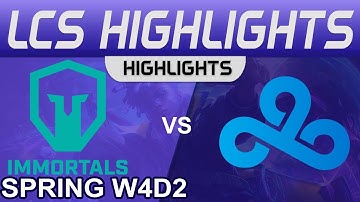 IMT vs C9 Highlights LCS Spring Season 2023 W4D2 Immortals vs Cloud9 by Onivia