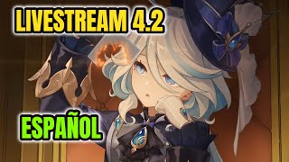 Livestream  GENSHIN IMPACT 4.2 ¡CANCELADO! CODIGOS PROTOGEMAS NUEVA ZONA FURINA NUEVOS PERSONAJES