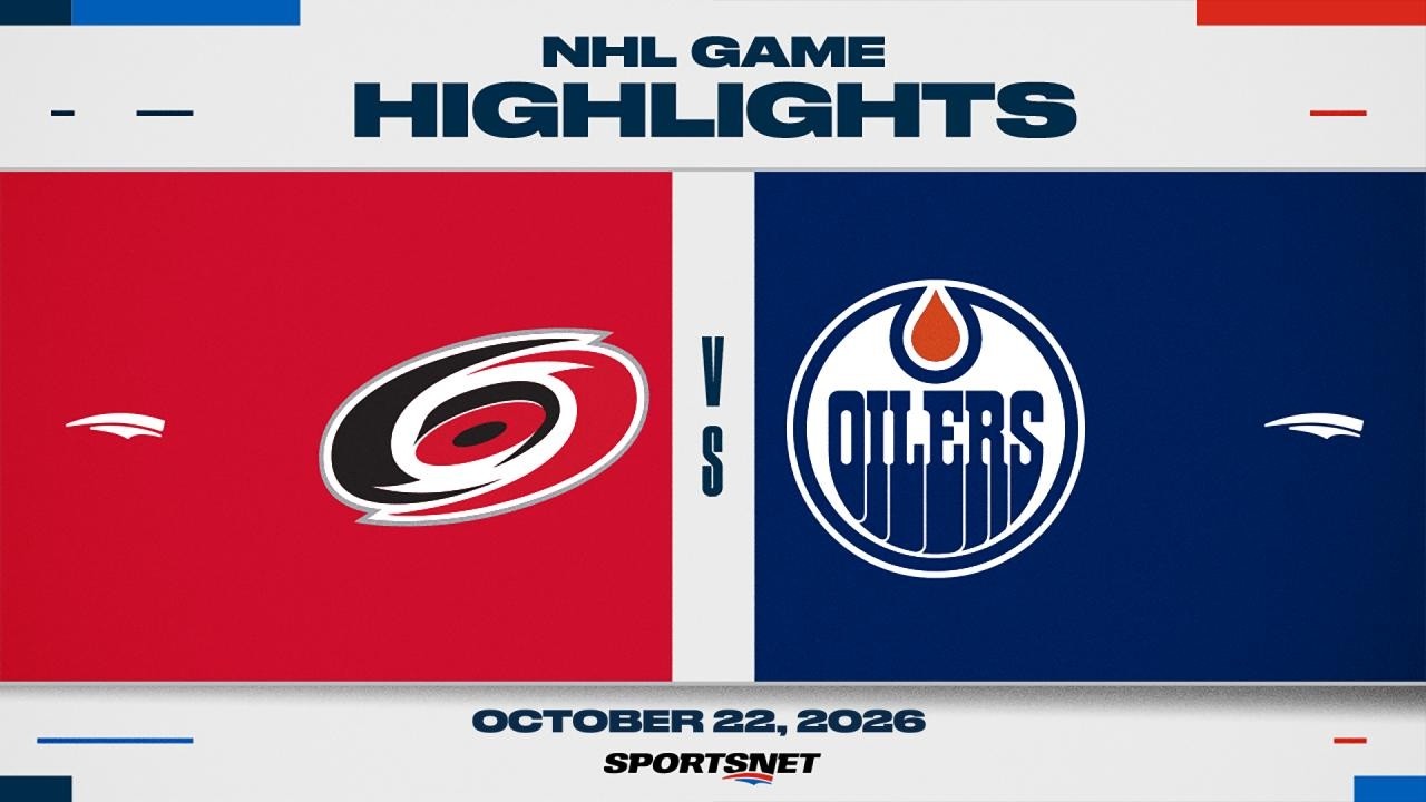 NHL Highlights | Hurricanes vs. Oilers - October 22, 2026