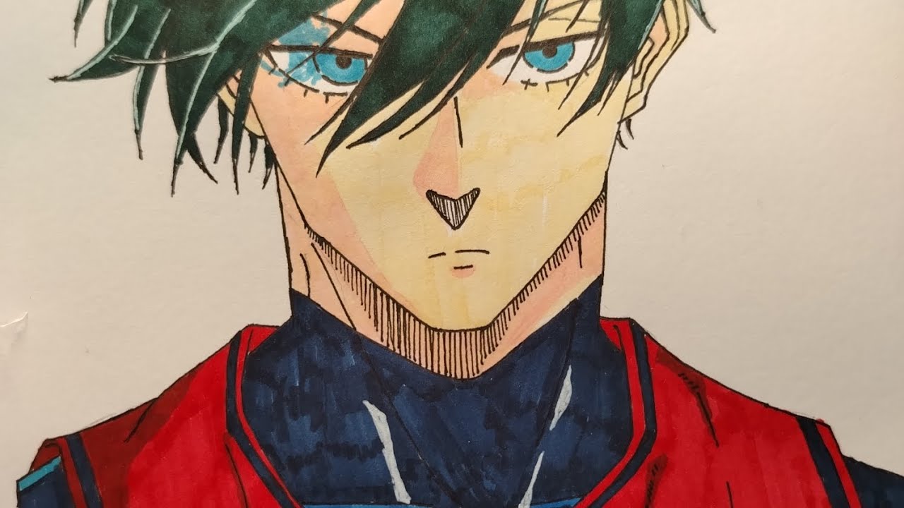 Drawing de RIN ITOSHI Con Mis Marcadores 🎨 de Blue Lock [ASMR] (REAL ...