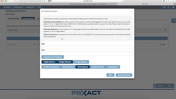Outbound Routes in sangoma PBXact
