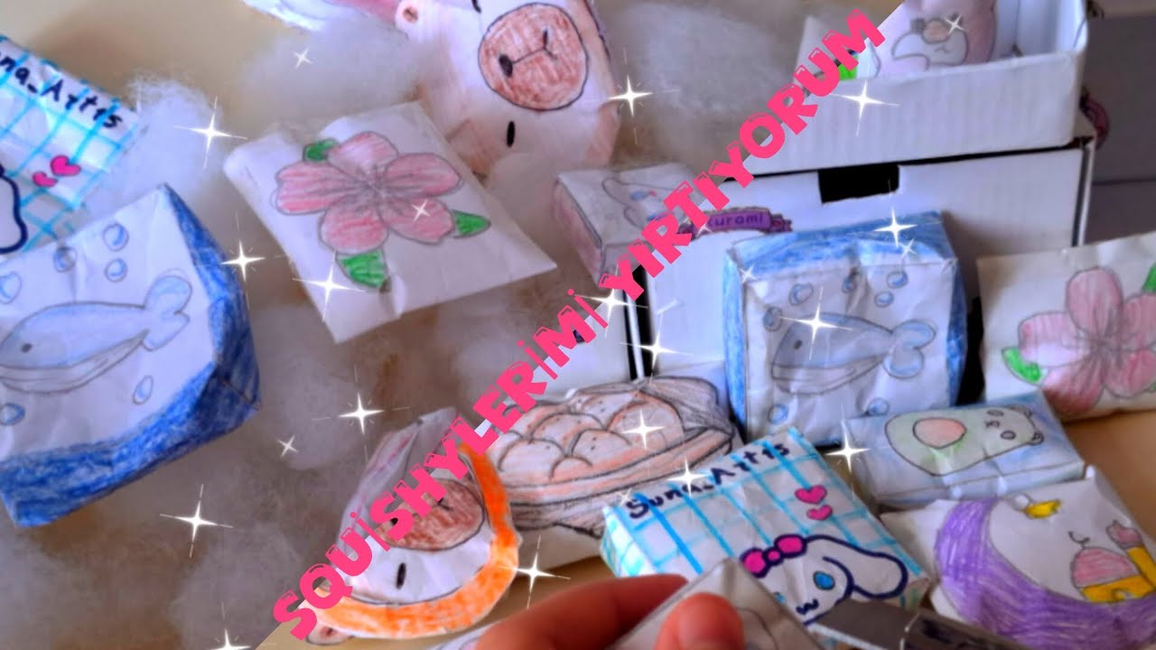 SQUİSHYLERİMİ YIRTIYORUM ✂️😢PART 2❤️