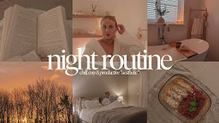 NIGHT ROUTINE 2023 | winter edition, chill & cosy, productive, selfcare ~aesthetic~