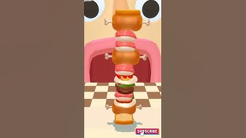 sandwich runner gameplay Android ios mobail walkthrough #shorts 🥪🥪 63