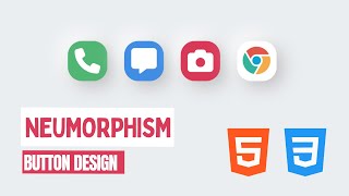 How To Create Neumorphism Buttons Using HTML & CSS (Bangla) - Digital Shifu