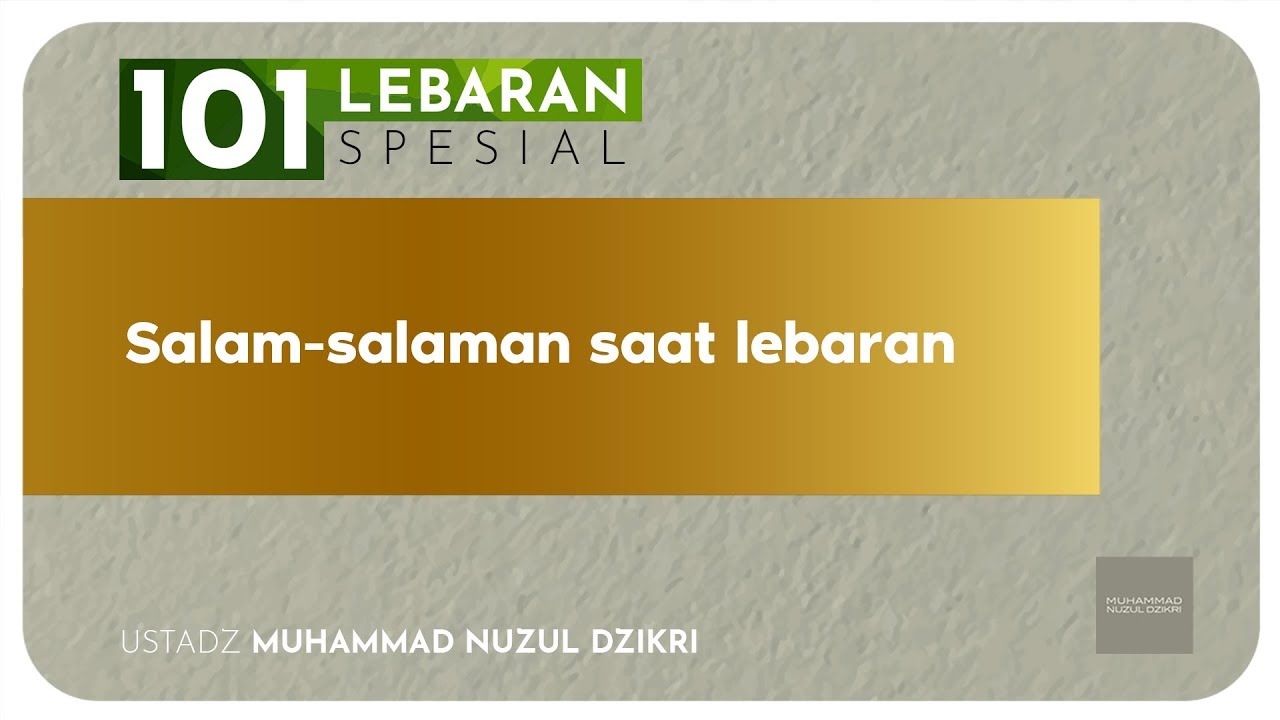 SALAM-SALAMAN SAAT LEBARAN (6 menitan!)