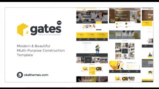 Celebrity Gates - Multi-Purpose Construction Website Template - Site Templates Download Profile