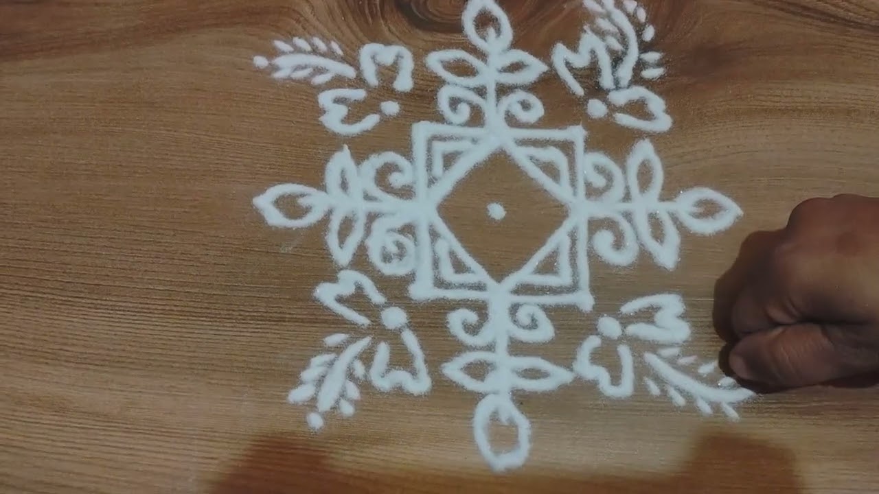 Unique daily trending rangoli design Like share subscribe