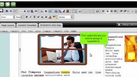 Creating hyperlinks in RVSiteBuilder
