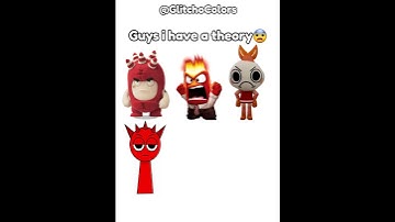 Oddbods, Inside out, Dandys world and Sprunki #sprunki #sprunkiincredibox #fyp #memes #trend #theory