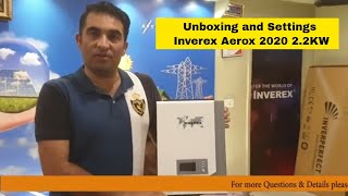 Unboxing and Settings of  Inverex Aerox 2020 2.2KW Solar Inverter