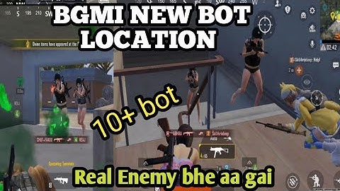 Bgmi New Bot Location 10+bot pakka melega / bot location per real Enemy aa gaye