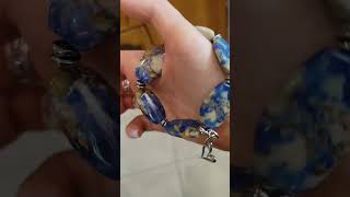 браслет из содалита.серьги..фурнитура люкс под серебро