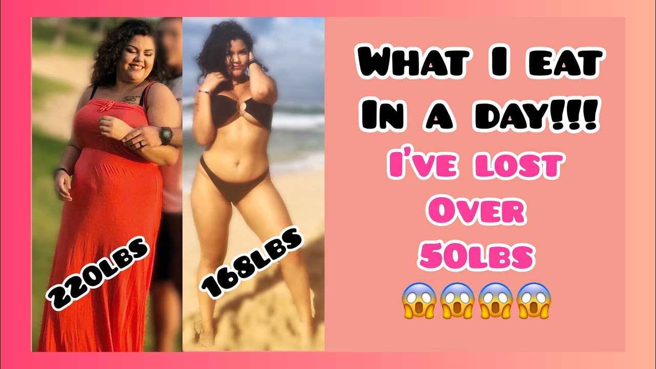WHAT I EAT IN A DAY TO LOSE WEIGHT - YouTube