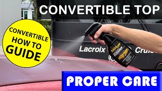 How To Clean & Protect Fabric Convertible Top with RaggTopp Convertible Top Care Products