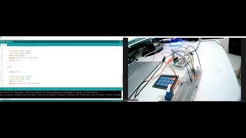 Control de un servomotor por medio de un teclado ingresando una contraseña.
