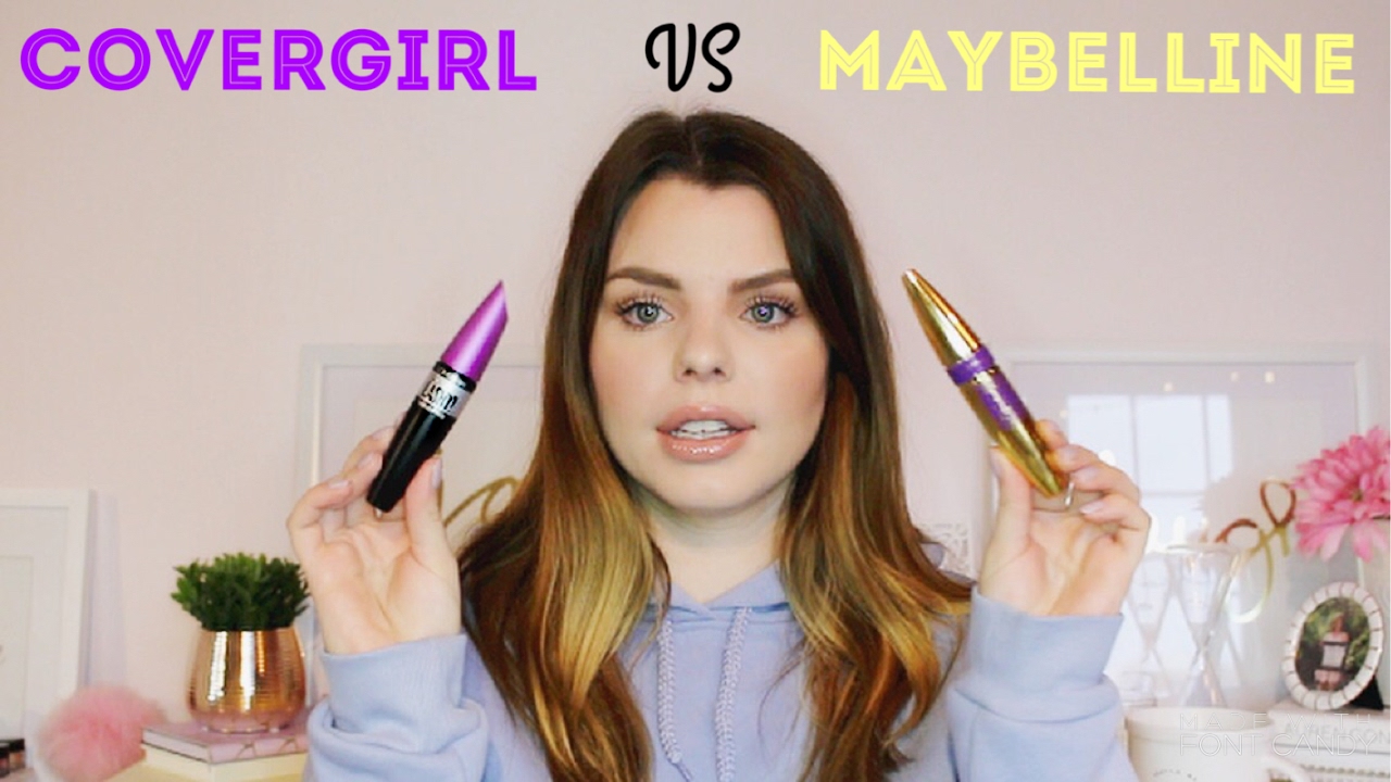 Covergirl vs Maybelline Mascara Comparison Review & Demo YouTube