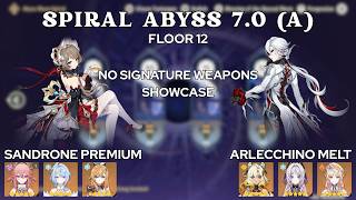 Spiral Abyss 7.0A - Floor 12 (Without Signature Weapons) | Genshin Impact