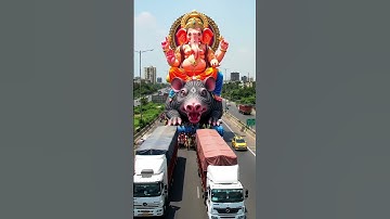 Shankar ji ka beta gadi main baitha 🙏❤️🥰 #ganesh #balganesh #ganpatibappamorya #mumbaiganpati #bappa