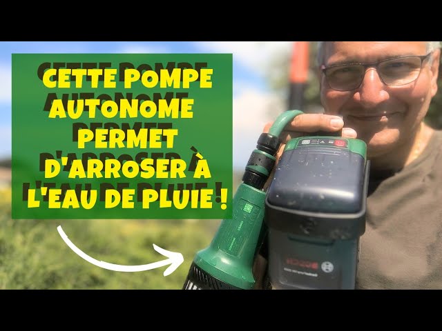 Pompe pour récupérateur d'eau de pluie BOSCH GardenPump 18V, batterie de  2,5Ah