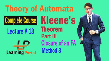 Closure Of An FA | Kleene