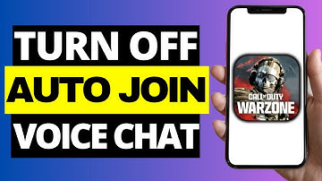 How To Turn ON / OFF Auto Join Voice Chat in COD Warzone Mobile