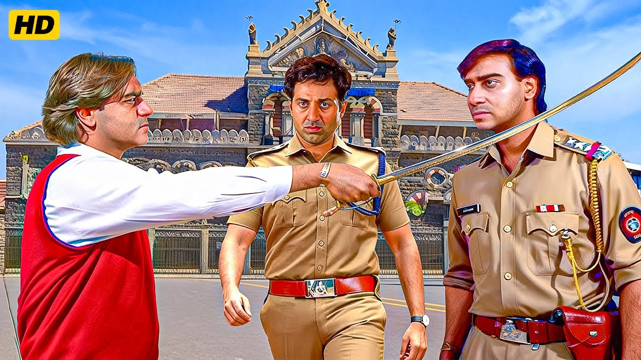 अगर एक कदम भी आगे बढ़ाया… तुम्हारी वर्दी खून से लथपथ होगी! | Ajay Devgan & Sunny Deol Action Fight