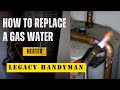 How to Replace a Gas Water Heater in a Garage