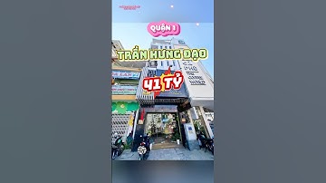 BÁN NHÀ MẶT TIỀN TRẦN HƯNG ĐẠO- NGUYỄN VĂN CỪ, QUẬN 1, DT 4X20, 5 TẦNG, 41 TỶ #hoangdungnhadep #bds