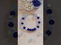 "Lisaaa" name bracelet 💙🩵//How to make a beautiful handmade beaded bracelet #subscribe #shortviral