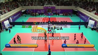 Pon XX Papua 2021 | Full Highlight Vollyball Indoor Putri Jawa Barat vs Jawa Timur