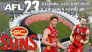 Rebuilding Every Team In AFL 23 Until They Win A Premiership | Gold Coast Suns Edition